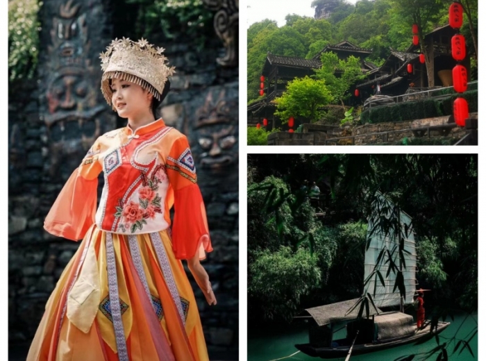 【精选】车线三峡人家一日游>含景区门票+往返换乘票+往返渡船票图1