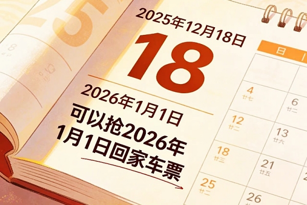 今天可以开始购买元旦回家的车票啦!