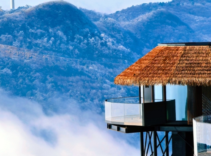 宜昌五峰滑雪二日游+网红云顶酒店（观日出、云海、星空、雪山）图2