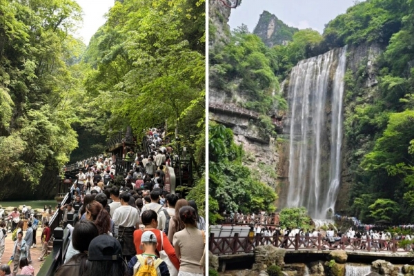 五一“瀑”款了！13万游客“硬控”三峡大瀑布：穿瀑湿身、新体验上头，好评刷屏小红书