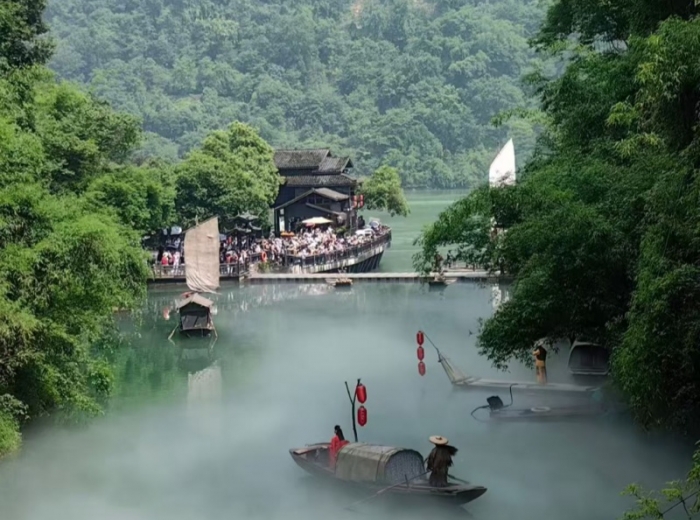 宜昌山水人文4 日游|瀑布+车进三峡人家+清江画廊+三峡千古情图6